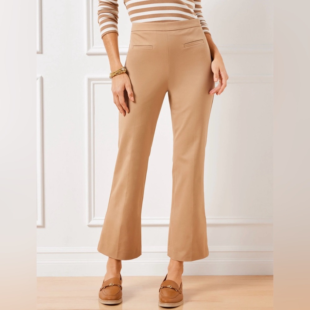 Talbots Tan Flare Pants
